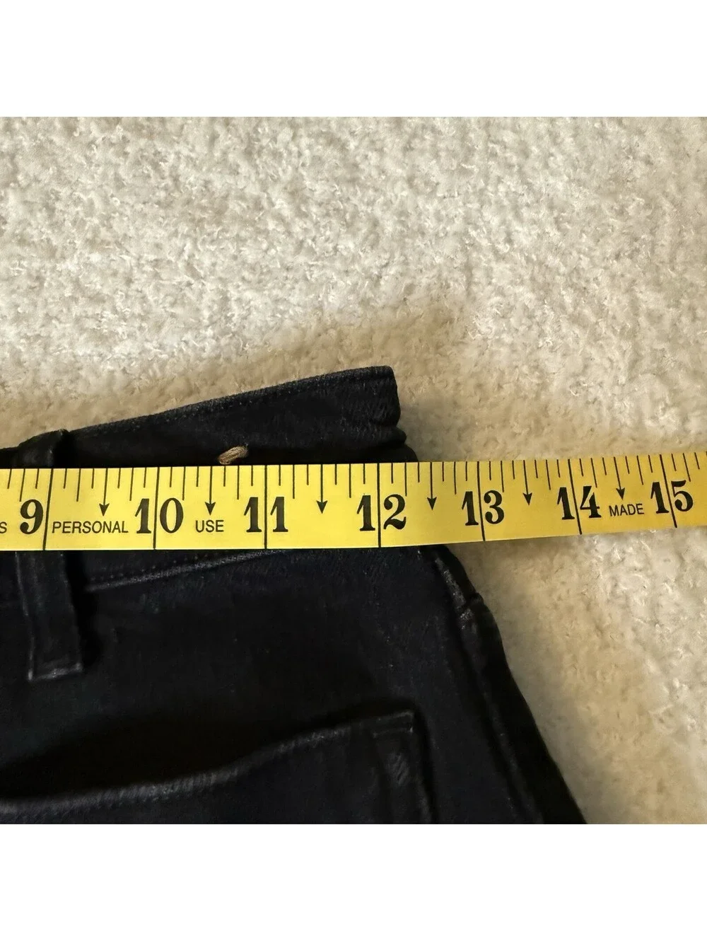 Madewell Women’s High-Rise Sailor Shorts Size 24 Black Denim Stretch